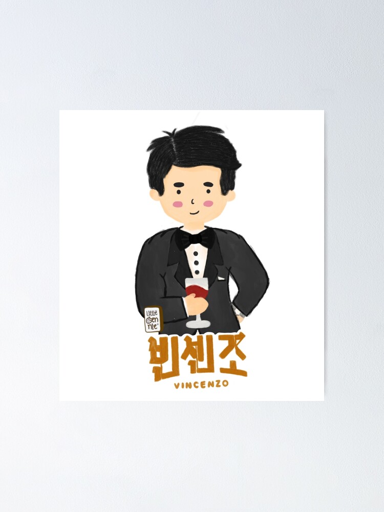 Vincenzo Cassano Kdrama Song Joong Ki Poster By Nurlaily Redbubble