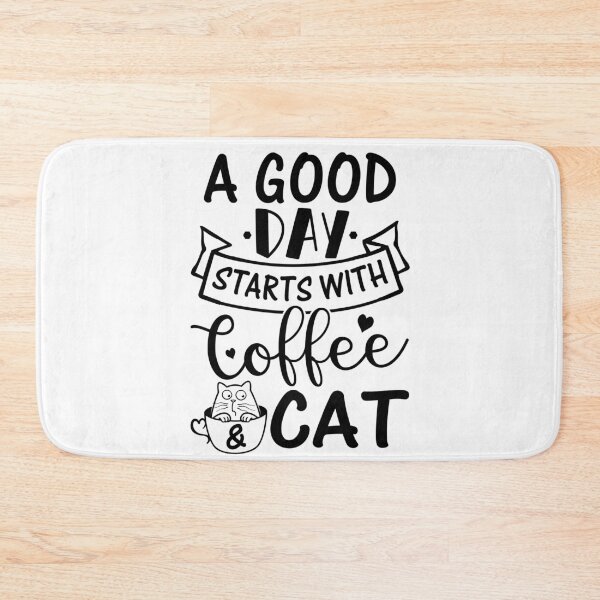 Item preview, A good day starts with coffee cat designed and sold by ibrahim2022.