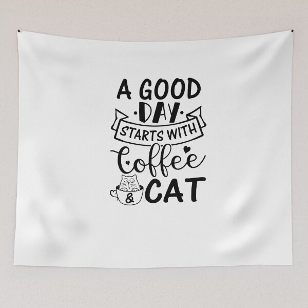 Item preview, A good day starts with coffee cat designed and sold by ibrahim2022.