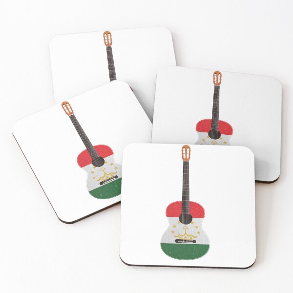 Item preview, Tajikistan flag guitar designed and sold by iTrending.