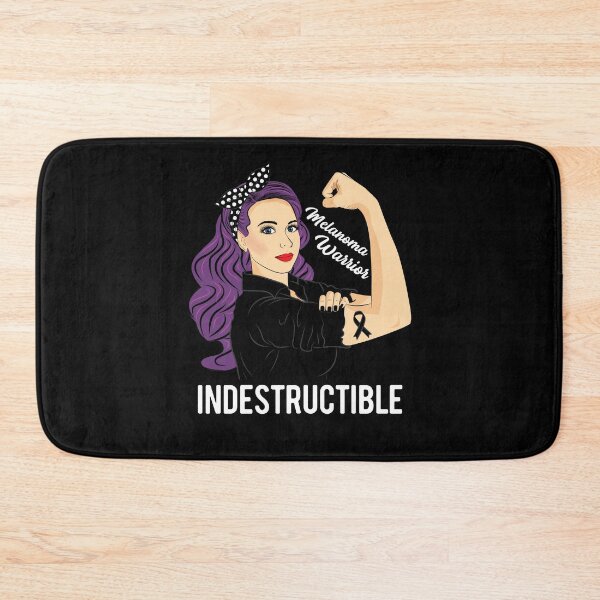 Item preview, Melanoma Warrior Indestructible Awareness Skin Cancer designed and sold by ZNOVANNA.