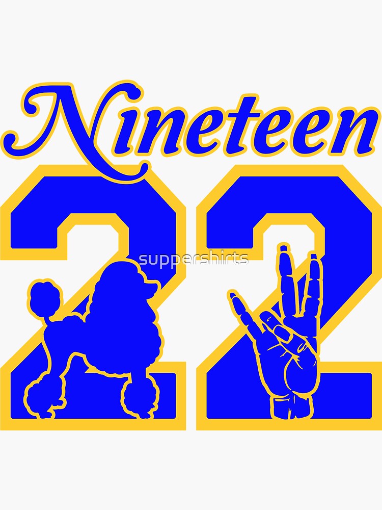 Sigma 1922 Poodle Hand sign Gamma Rho Gift Sticker