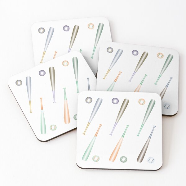Item preview, Colorful Baseball balls and bats- pack of stickers designed and sold by CSouissi.