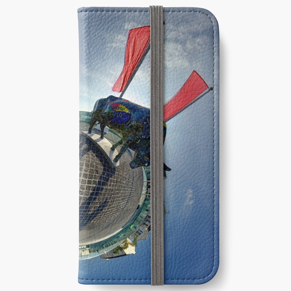 Two Cows on Parade, lower - Ebrington Square, Derry iPhone Wallet