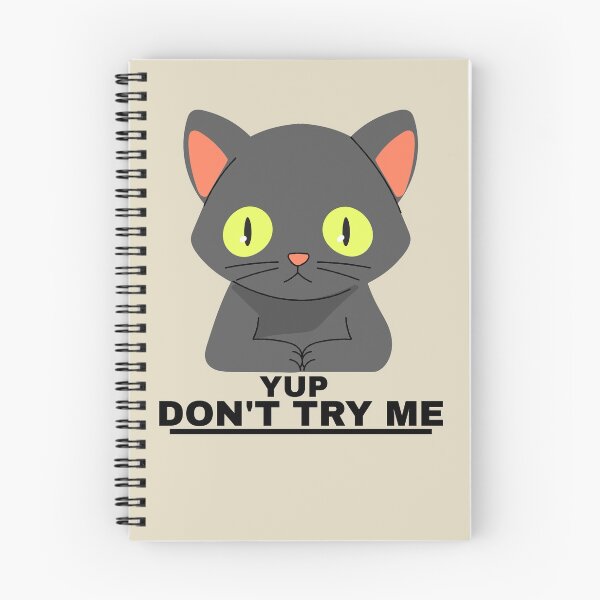 Item preview, Cat - Don't try me, cat lovers designed and sold by deeloutshirts.