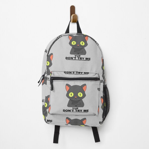 Item preview, Cat - Don't try me, cat lovers designed and sold by deeloutshirts.