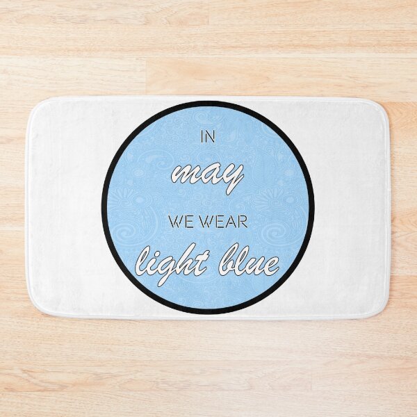 Item preview, In May we wear Light Blue designed and sold by Stickr-boutiq.