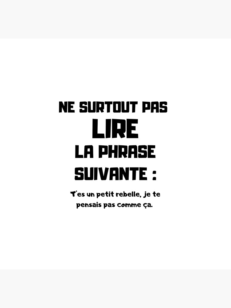 Ne pas lire la phrase suivante - Humour - Drôle' Dessous de verre