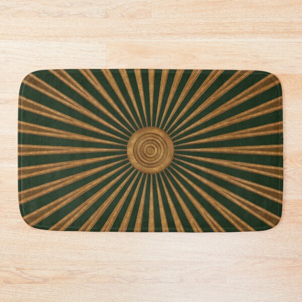Item preview, Vintage Circus Pattern - Gold Green Stripes designed and sold by Xarah.