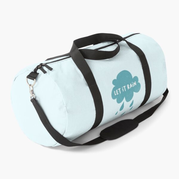 Item preview, Let it rain dots dots cloud rain sky weather scandinavian pastel quote light blue designed and sold by eskima.