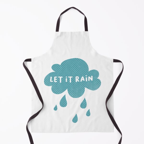Item preview, Let it rain dots dots cloud rain sky weather scandinavian pastel quote light blue designed and sold by eskima.