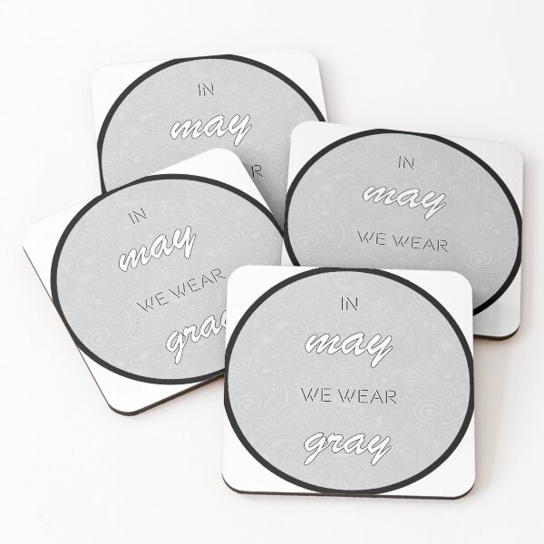 Item preview, In May we wear  Gray designed and sold by Stickr-boutiq.