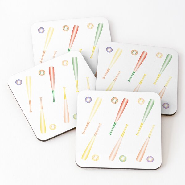 Item preview,  Colorful Baseball balls and bats- pack of stickers designed and sold by CSouissi.