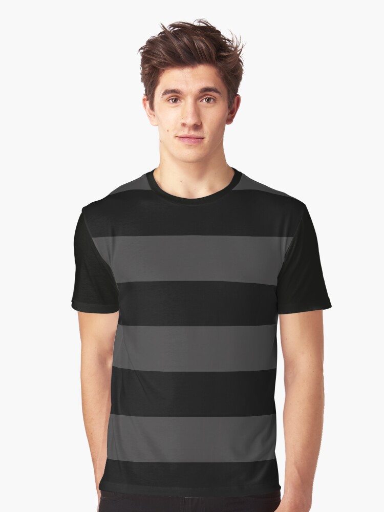 Kemi bagværk bag Black Grey and Black Stripes | Horizontal Large Stripes" Graphic T-Shirt  for Sale by SimplyStripes | Redbubble