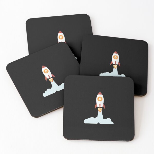 Item preview, Bitcoin Art: Bitcoin Rocket designed and sold by Bouzdesigns.