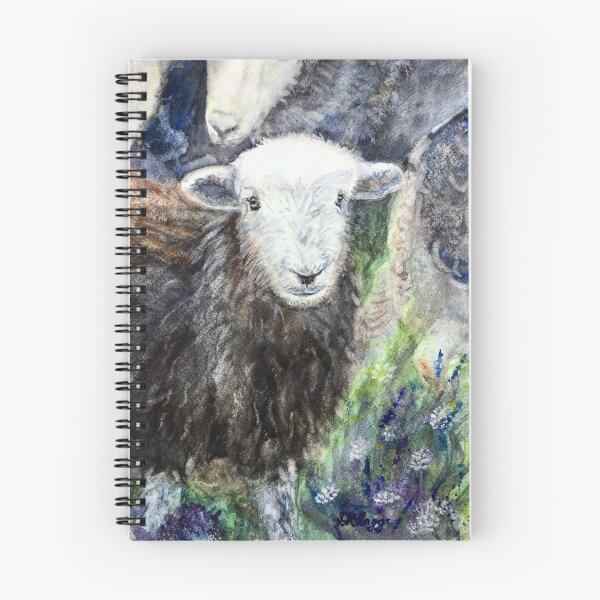 Item preview, Hefted to the Hills: Watercolour portrait of a Herdwick Sheep designed and sold by Double Dutch Designs.