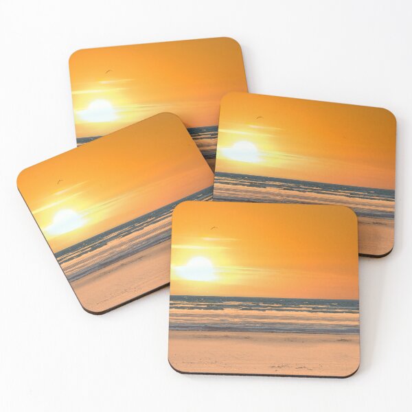 Item preview, Beautiful Orange Sunset at a Frozen Snowy Beach designed and sold by Jon Shore.