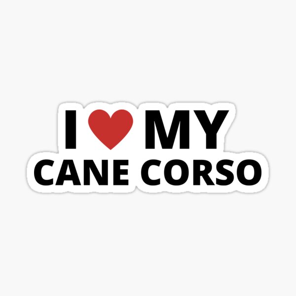 Ich liebe Cane Corso Sticker