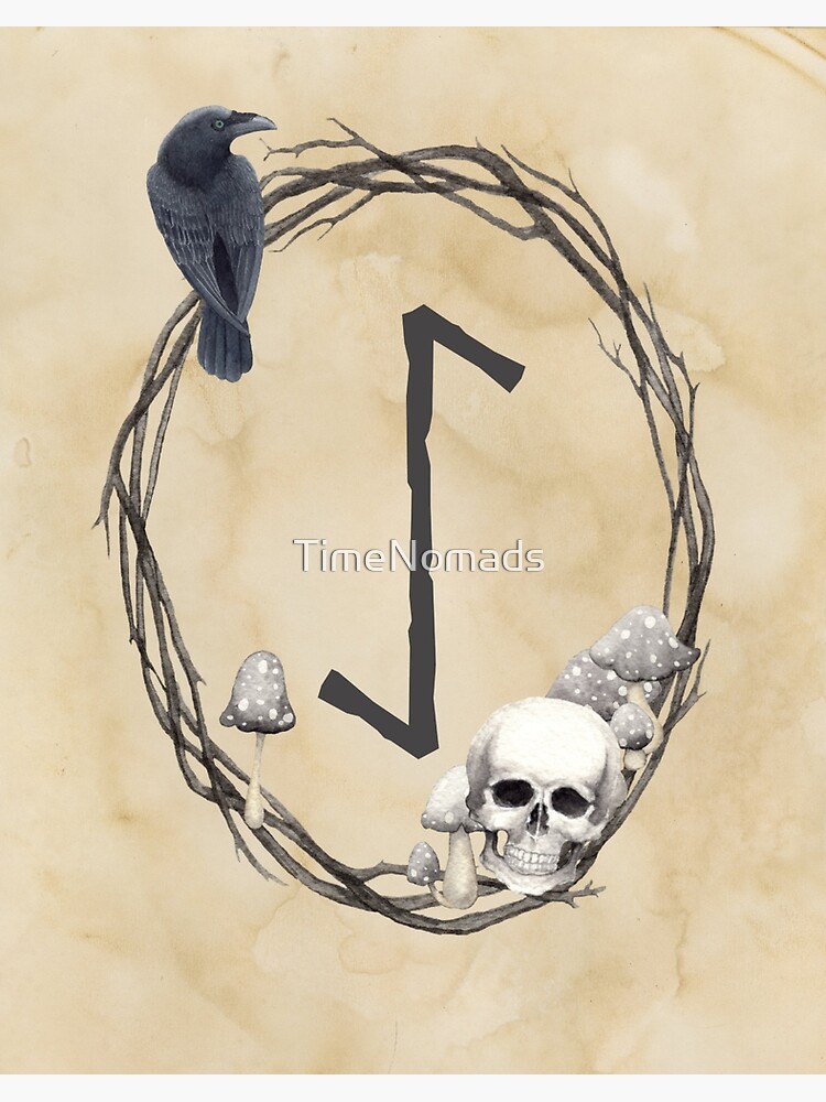 Eihwaz Rune | Elder Futhark Norse Runes Alphabet