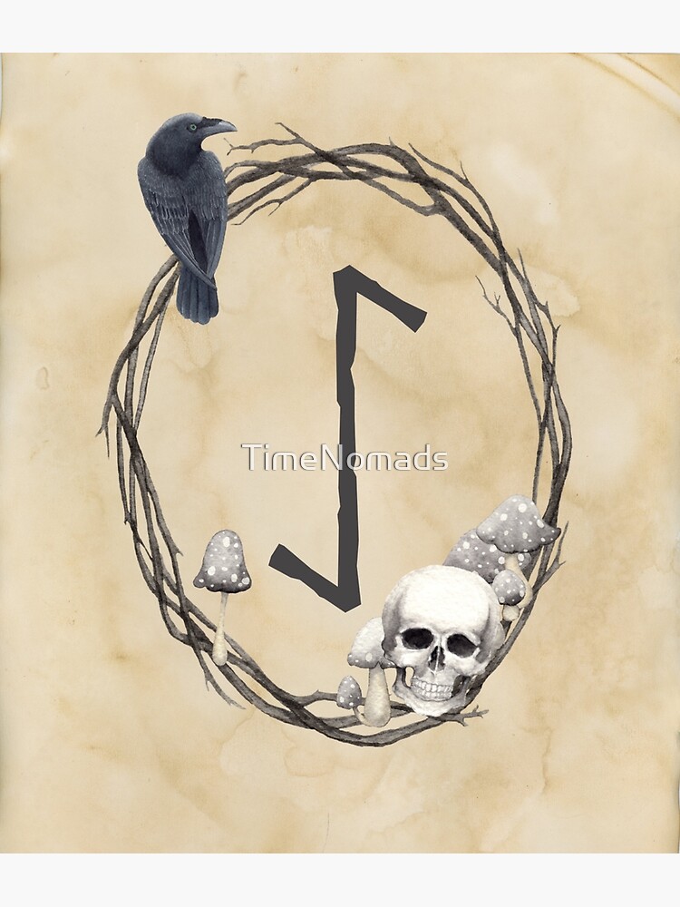 Eihwaz Rune | Elder Futhark Norse Runes Alphabet