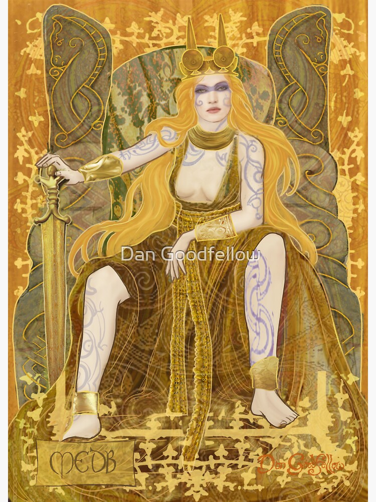 Celtic Goddess Medb Sticker For Sale By Dan Goodfellow Redbubble