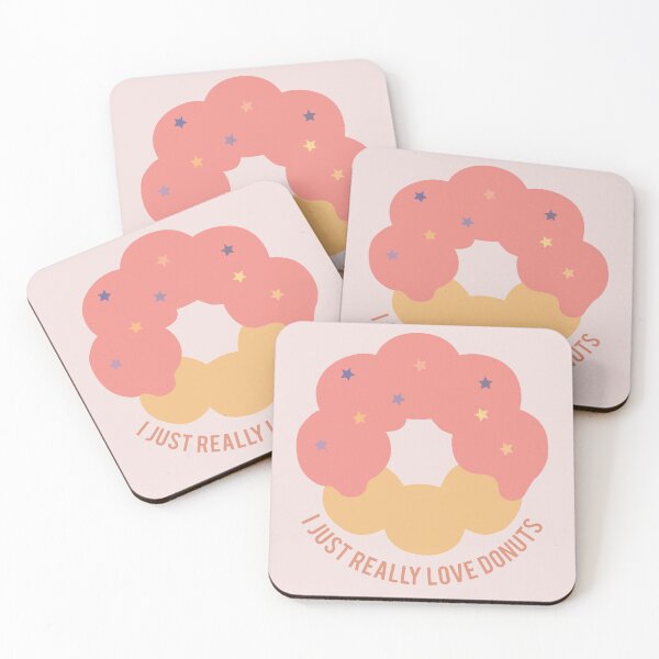 Item preview, I just really love donuts (Strawberry Pink) designed and sold by riccagarden.
