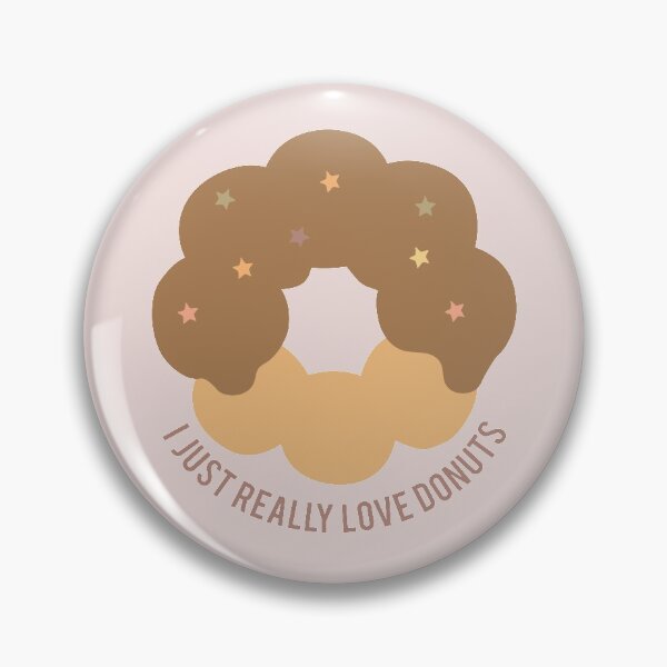 Item preview, I just really love donuts (Chocolate Brown) designed and sold by riccagarden.