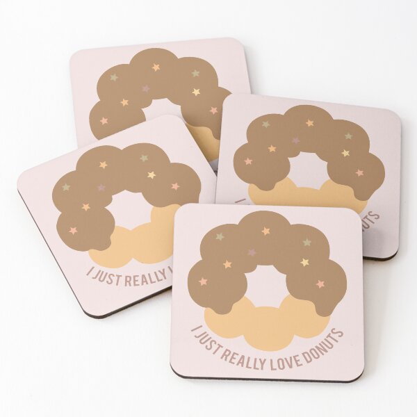 Item preview, I just really love donuts (Chocolate Brown) designed and sold by riccagarden.