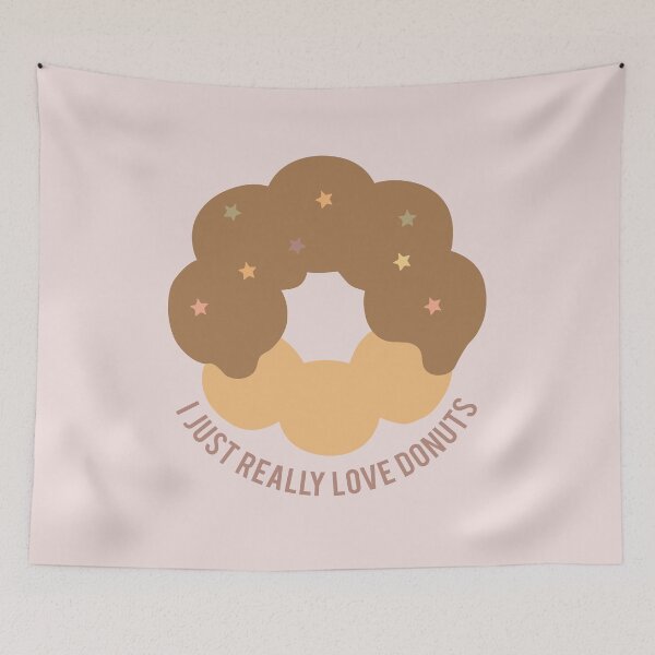Item preview, I just really love donuts (Chocolate Brown) designed and sold by riccagarden.
