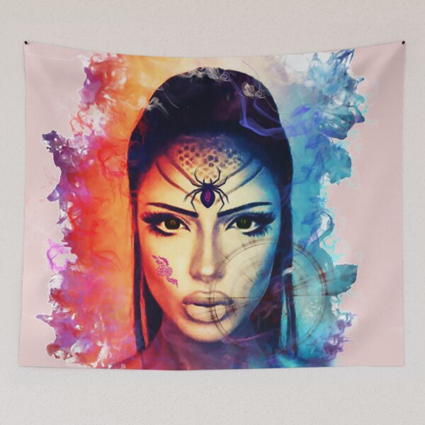 Item preview, Fashionable bright print. Girl and time. designed and sold by Iuliia Nerd.