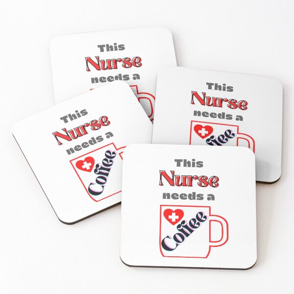 Item preview, This nurse needs a cup of coffee with red text and cup #4 designed and sold by AnnaBBS.