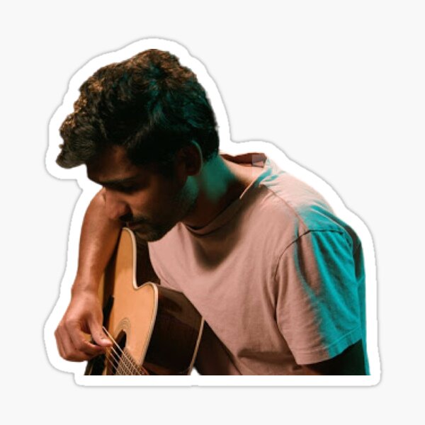 Prateek Kuhad Playing Guitar Sticker