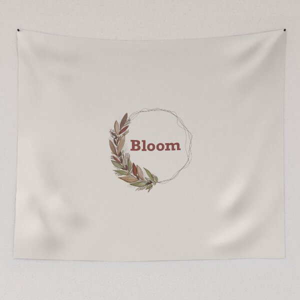 Item preview, Floral Wreath saying Bloom designed and sold by ojasha.