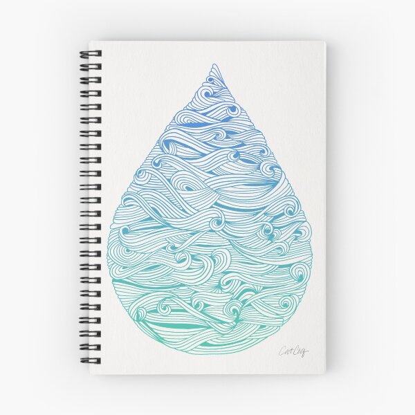 Item preview, Water Drop – Blue Ombré designed and sold by Cat Coquillette.