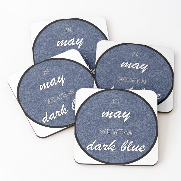 Item preview, In May we wear dark blue designed and sold by Stickr-boutiq.