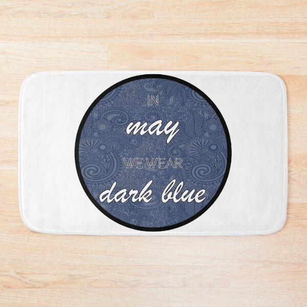 Item preview, In May we wear dark blue designed and sold by Stickr-boutiq.