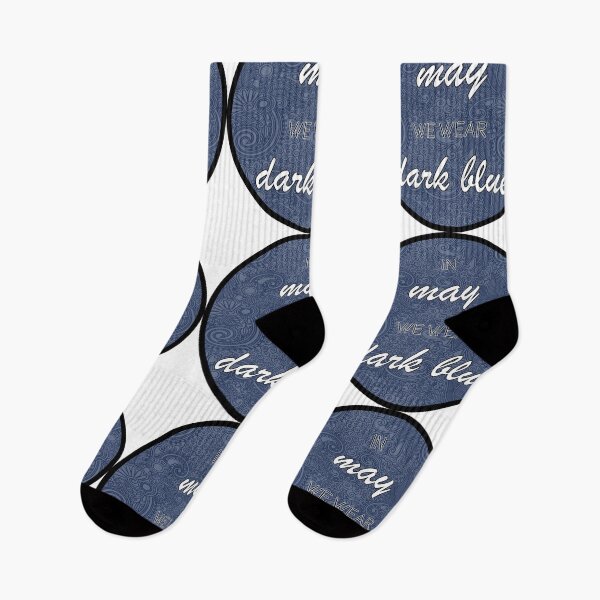 Item preview, In May we wear dark blue designed and sold by Stickr-boutiq.
