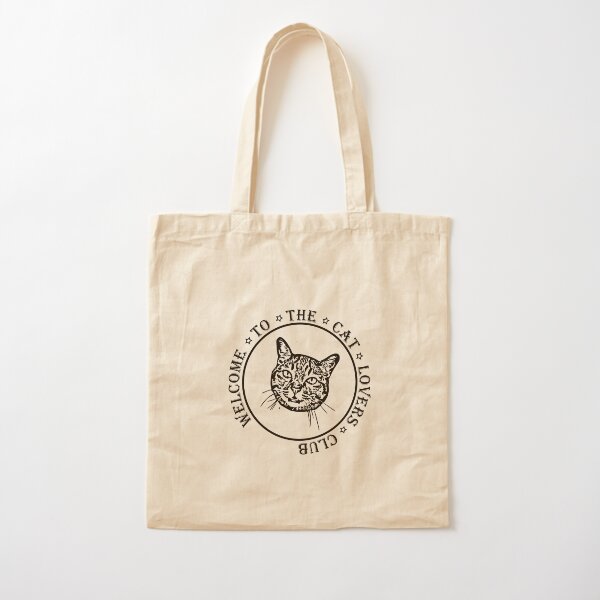 Welcome to the Cat Lovers Club Cotton Tote Bag