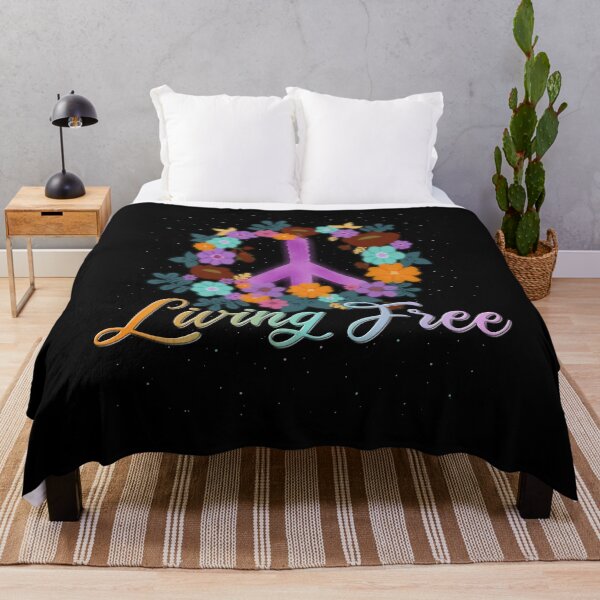Item preview, Living Free Peace Hippies Woodstock Retro designed and sold by AOCreativeProd.