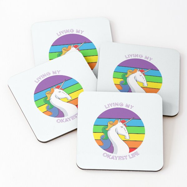 Item preview, Living my okayest unicorn life designed and sold by Bratak.