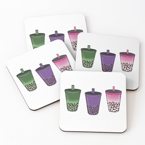 Item preview, Buko - Ube - Strawberry Boba Tea designed and sold by JustForYoubySJ.