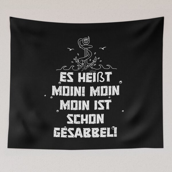 Item preview, Hamburg Fan Saying Anchor Moin Moin Up designed and sold by AOCreativeProd.