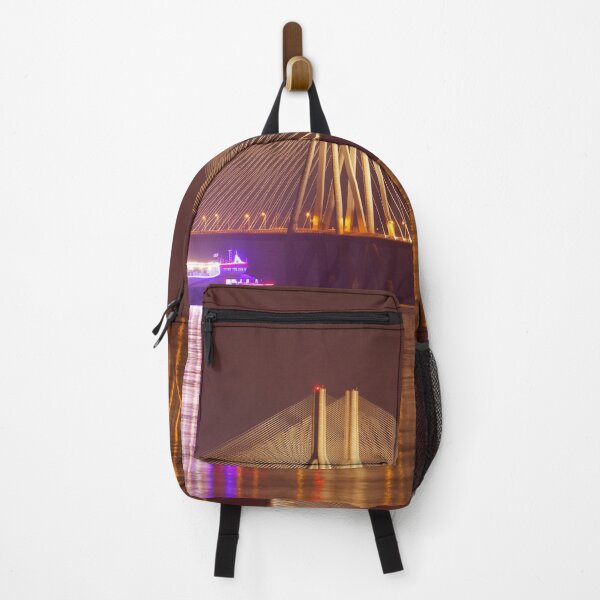 Item preview, Mumbai Sea Link Bridge illuminated after sunset, India, modern art, wall art, print, personalised gifts, custom printed gifts designed and sold by CameraDesign.
