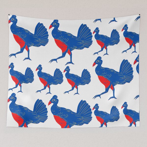 Item preview, blue birds designed and sold by Dream Design Store.