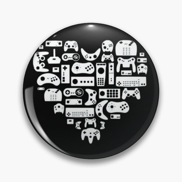 Item preview, Gaming Love - Heart filled controllers designed and sold by Zeberdee Designs.
