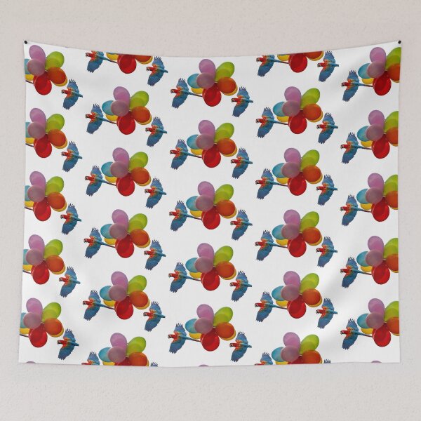 Item preview, Colorful balloons and colorful parrots designed and sold by Ingo Gerlach.