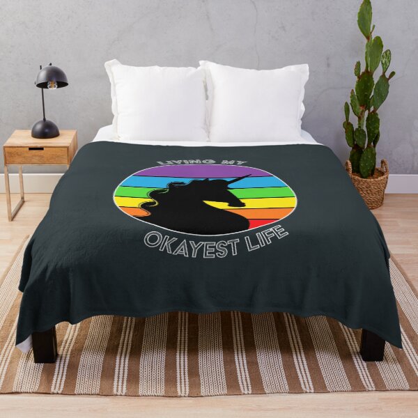 Aperçu de l'œuvre Living my okayest unicorn life créée et vendue par Bratak.