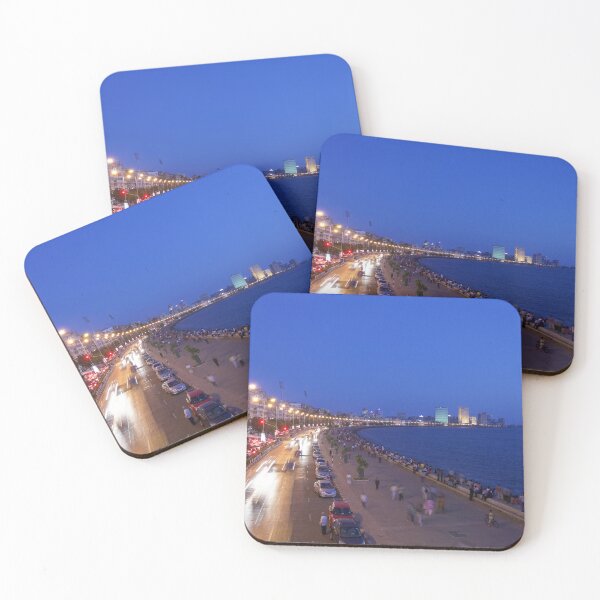 Item preview, Marine Drive landmark of Mumbai, India, late evening view, modern art, wall art, print, personalised gifts, custom printed gifts, photo designed and sold by CameraDesign.