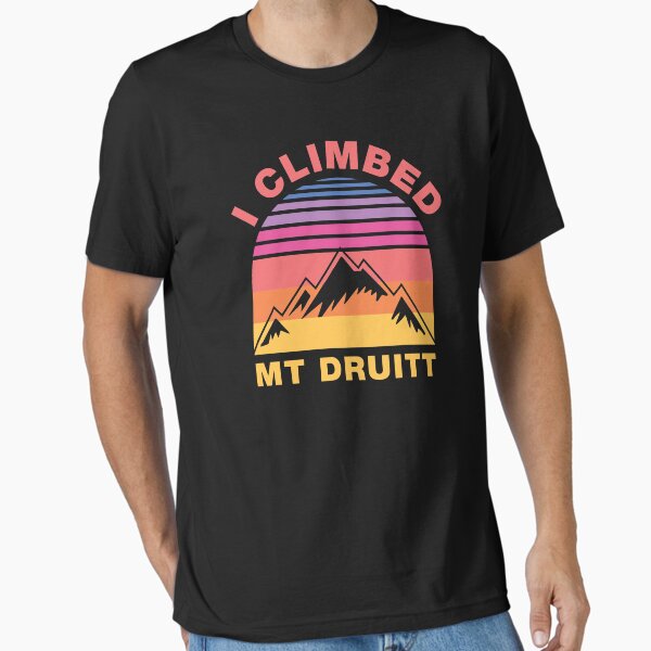 Vista previa del artículo con la obra «Subí el monte Druit Citas divertidas de la ciudad de Australia», diseñado y vendido por Scratches Tees.