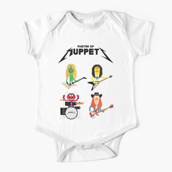 Master of Muppets - Muppets as Metallica Band Short Sleeve Baby One-Piece